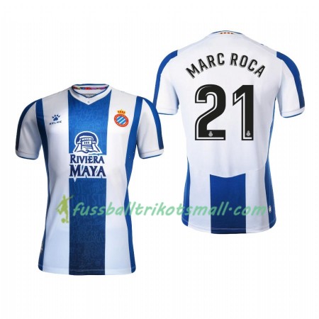 Fußballtrikots RCD Espanyol Marc Roca 21 2019-2020 Kurzarm Heimtrikotsatz kaufen